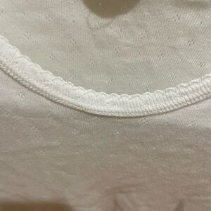 Brandy Melville Cream Textured Tee